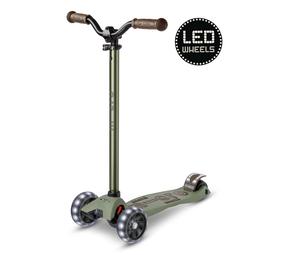 Micro Step Maxi Deluxe Pro LED Olijf Groen Micro Step Maxi Deluxe Pro LED Olijf Groen