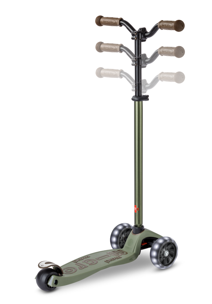 Micro Step Maxi Deluxe Pro LED Olive Groen