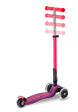 Micro Step Maxi Deluxe Inklapbaar LED Paars Roze Neon