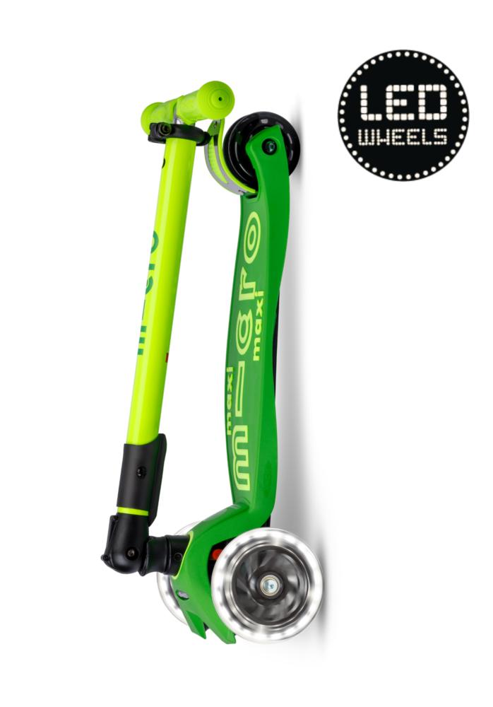Micro Step Maxi Deluxe Inklapbaar LED Geel Groen Neon