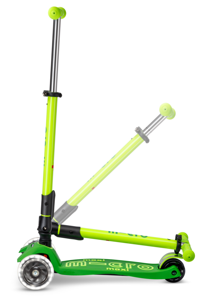 Micro Step Maxi Deluxe Inklapbaar LED Geel Groen Neon