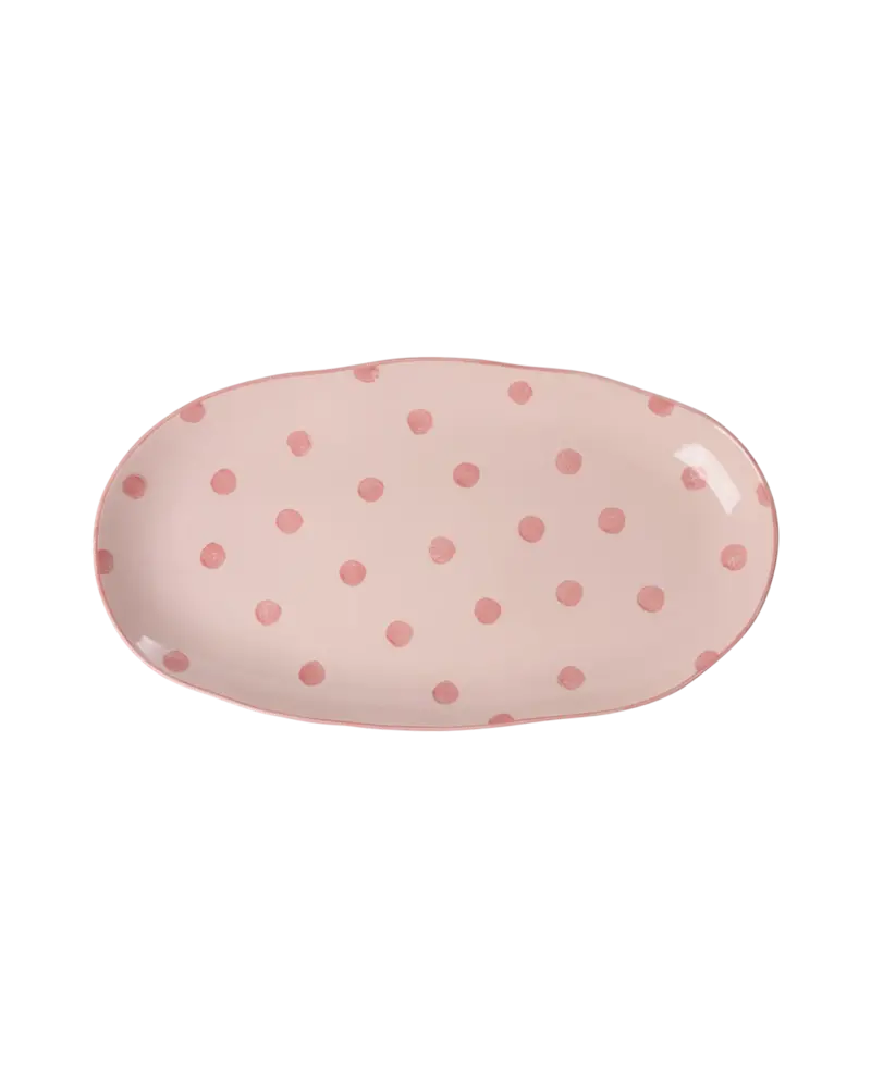 Rice Stenen Schaal Coral Medium