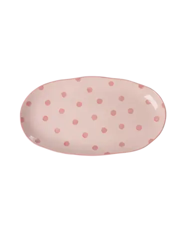 Rice Stenen Schaal Coral Medium