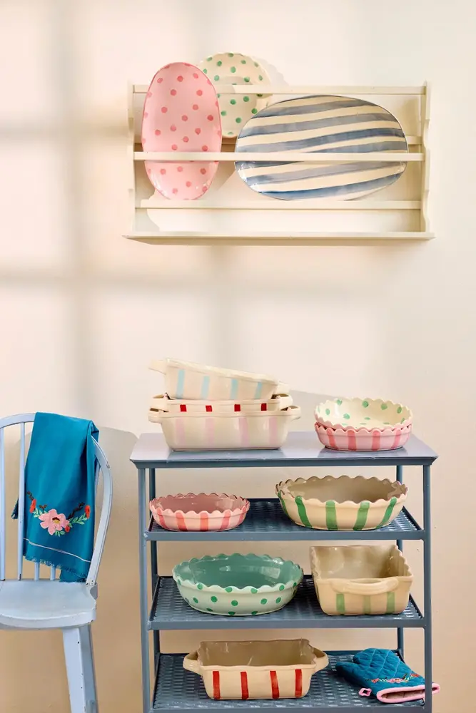 Rice Stenen Schaal Coral Medium