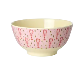 Rice Kom Pink Lobster Medium Rice Kom Pink Lobster Medium