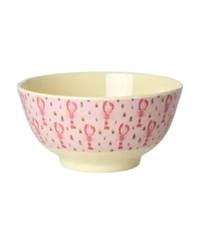 Rice Kom Pink Lobster Medium Rice Kom Pink Lobster Medium