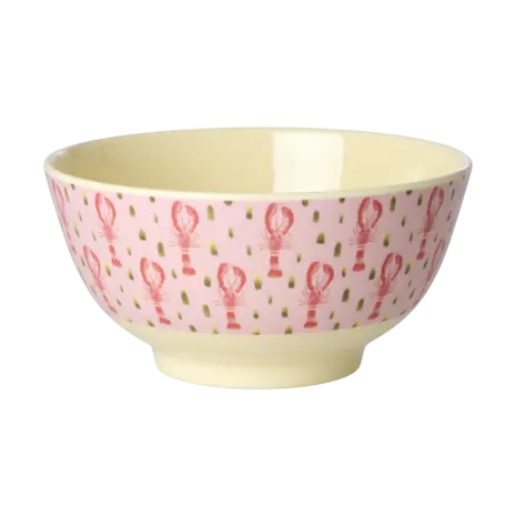 Rice Melamine Kom - Medium - Pink Lobster