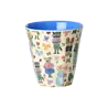 Rice Melamine Beker - Small - Nathalie Lété Blue