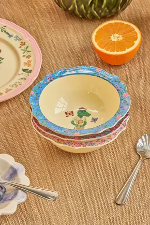 Rice Melamine Kom Vintage - Small - Nathalie Lété Blue