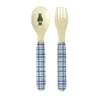 Rice Melamine Lepel en Vork - Nathalie Lété Blue
