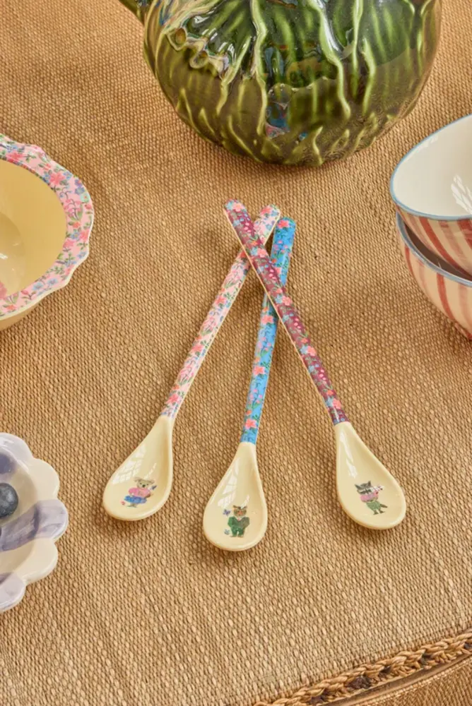 Rice Melamine Latte Lepel - Nathalie Lété Multicolor
