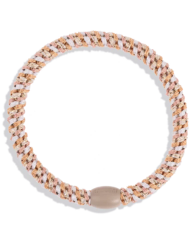 Kknekki Haarelastiekje Mix Slim Pink Nude Glitter