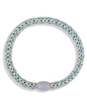 Kknekki Haarelastiekje Mix Slim Teal Gold Glitter