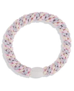 Kknekki Haarelastiekje Mix Silver Pink Glitter