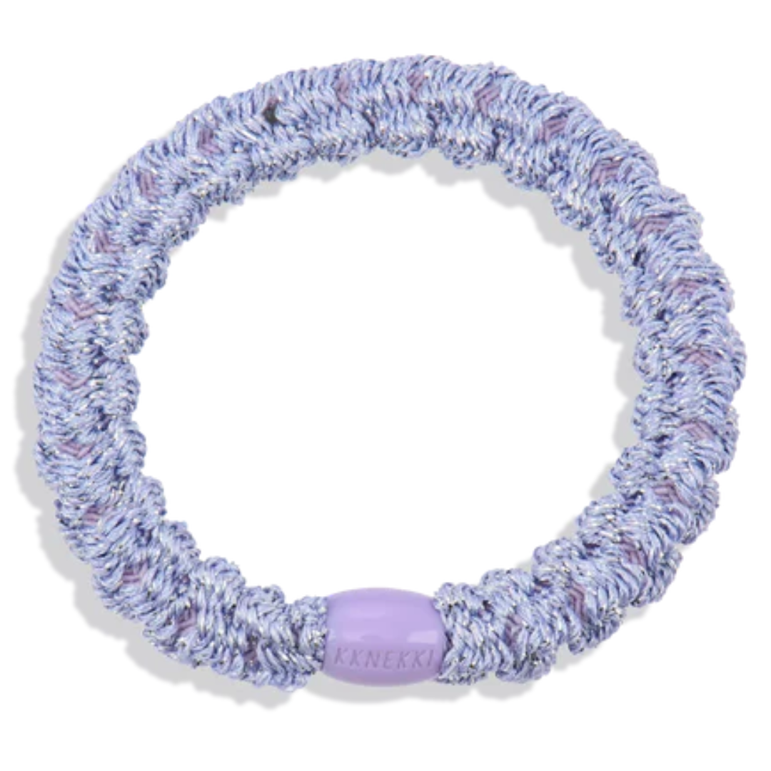 Haarelastiekje Lace Dusty Lavender Glitter afbeelding