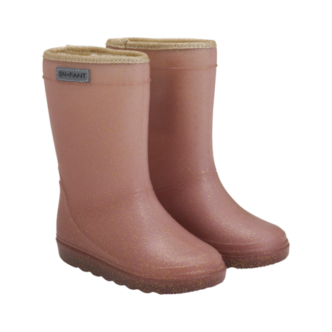 EnFant Regenlaarsjes Thermoboots Rose Taupe Glitter