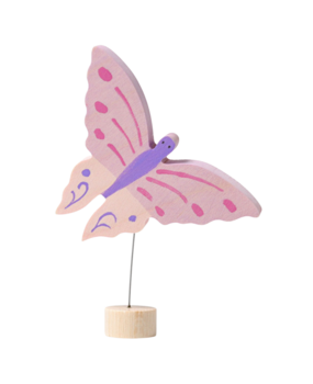 Grimm's Houten Steker Vlinder Roze Grimm's Houten Steker Vlinder Roze