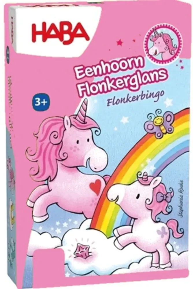 HABA Eenhoorn Flonkerglans: Flonkerbingo HABA Eenhoorn Flonkerglans: Flonkerbingo
