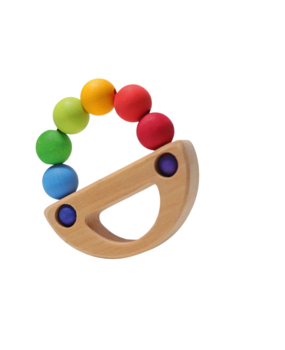 Grimm's Houten Bijtspeeltje Regenboog Boot Grimm's Houten Bijtspeeltje Regenboog Boot