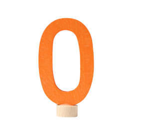 Grimm's Houten Steker Cijfer 0