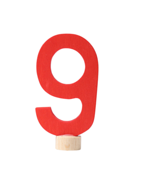 Grimm's Houten Steker Cijfer 9 Grimm's Houten Steker Cijfer 9