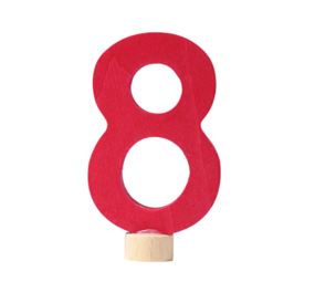 Grimm's Houten Steker Cijfer 8 Grimm's Houten Steker Cijfer 8