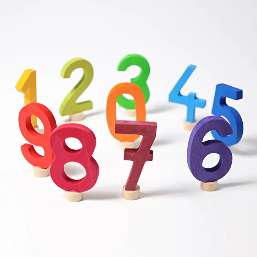 Grimm's Houten Steker Cijfer 5 Grimm's Houten Steker Cijfer 5