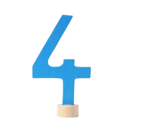 Grimm's Houten Steker Cijfer 4 Grimm's Houten Steker Cijfer 4