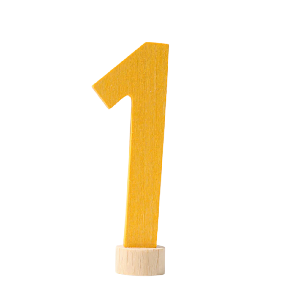 Grimm's Houten Steker Cijfer 1 Grimm's Houten Steker Cijfer 1