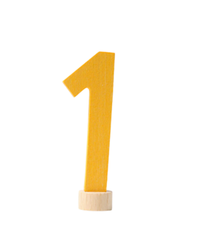 Grimm's Houten Steker Cijfer 1 Grimm's Houten Steker Cijfer 1