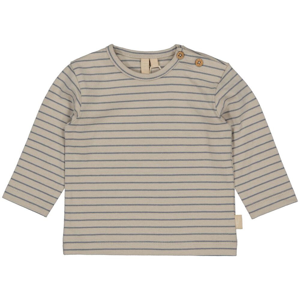 LEVV Shirt Laurens Light Grey Stripe