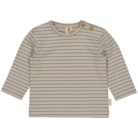 LEVV Shirt Laurens Light Grey Stripe