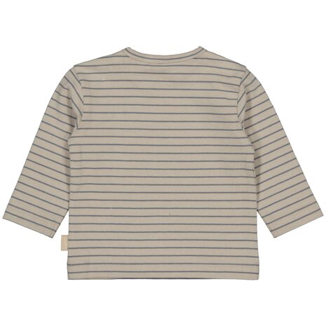 LEVV Shirt Laurens Light Grey Stripe