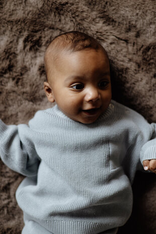 LEVV Sweater Levi Blue Grey