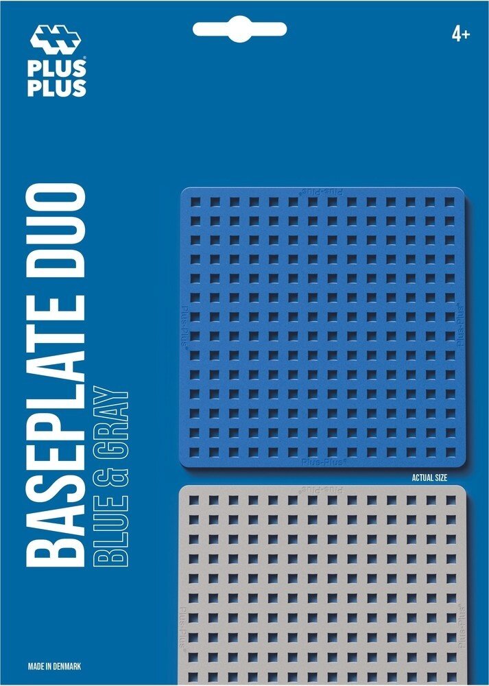 Plus-Plus Bouwplaat Blauw-Grijs (2 stuks)