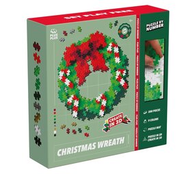 Plus-Plus Plus Plus Puzzle by Number Christmas Wreath