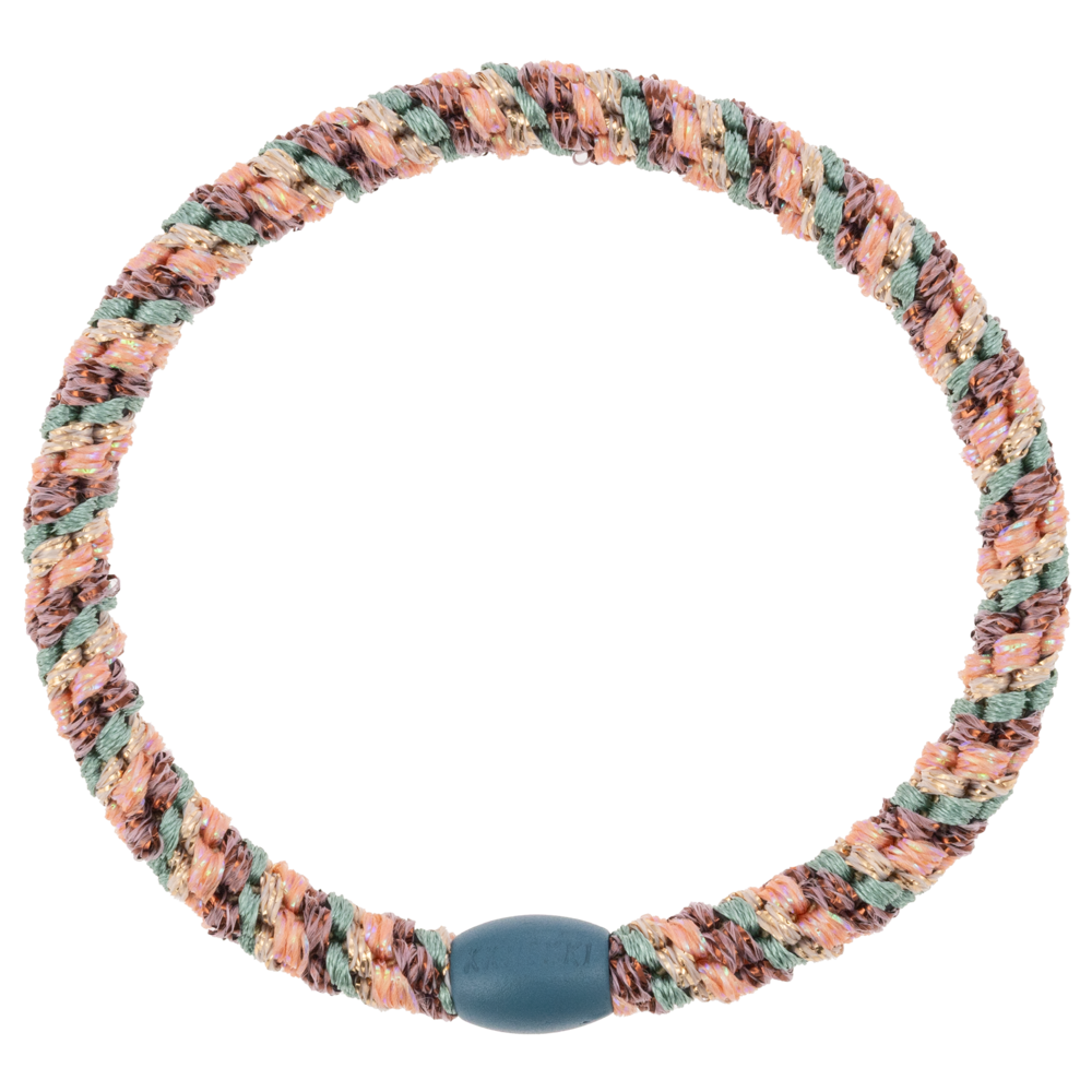 Kknekki Haarelastiekje Slim Mix Plum Faded Green Glitter Kknekki Haarelastiekje Slim Mix Plum Faded Green Glitter