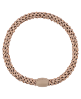 Kknekki Haarelastiekje Slim Taupe Glitter