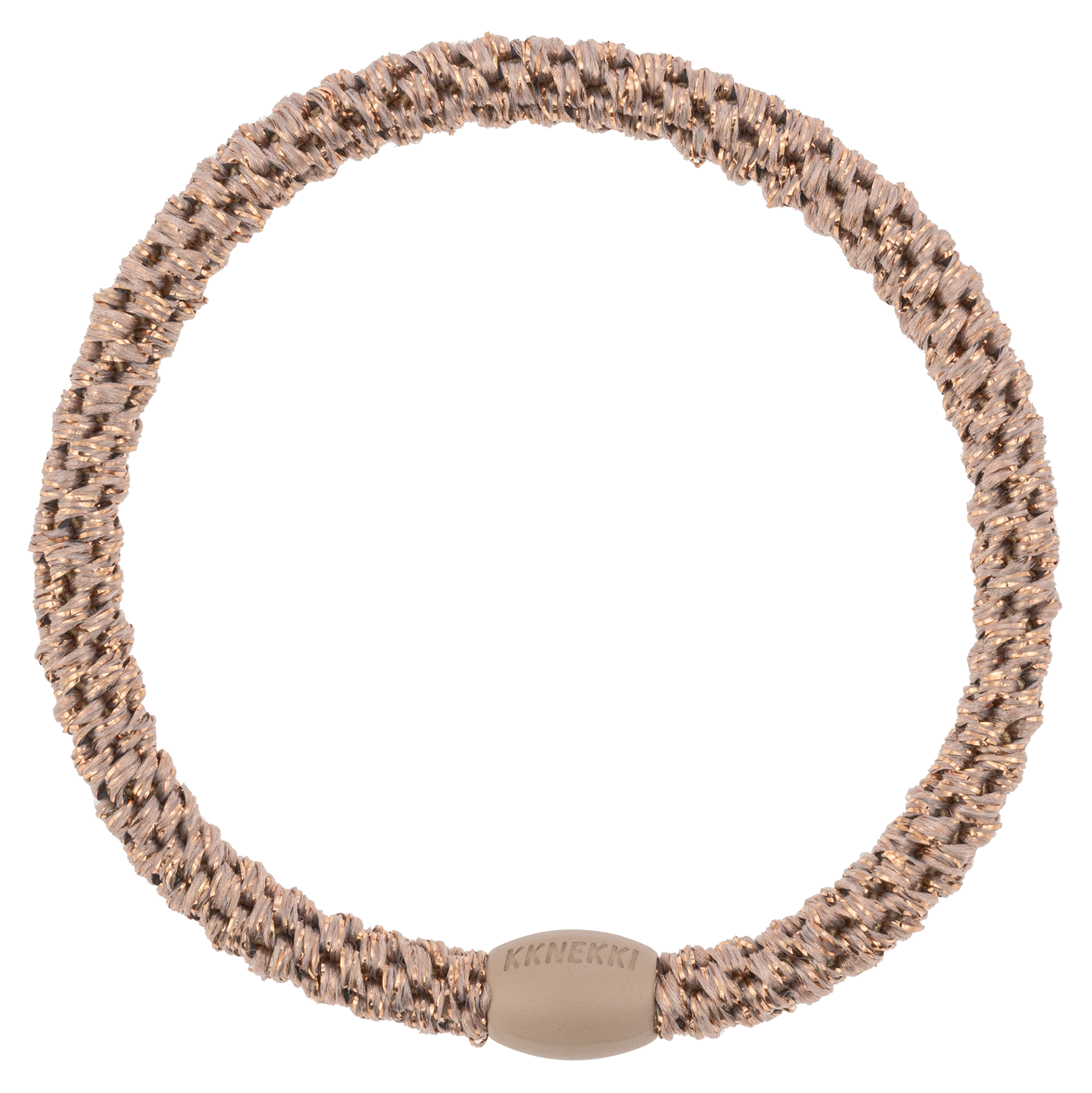 Haarelastiekje Slim Taupe Glitter afbeelding