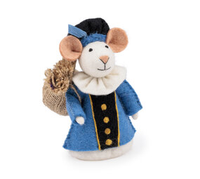 Sjaal met Verhaal Decoratie Muis Pietermuis Blauw Sjaal met Verhaal Decoratie Muis Pietermuis Blauw