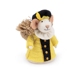 Sjaal met Verhaal Decoratie Muis Pietermuis Geel Sjaal met Verhaal Decoratie Muis Pietermuis Geel
