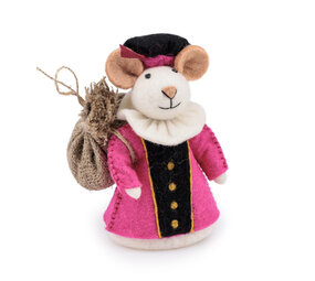 Sjaal met Verhaal Decoratie Muis Pietermuis Fuchsia Sjaal met Verhaal Decoratie Muis Pietermuis Fuchsia