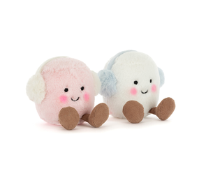 Jellycat Amuseables Toastie Pink and White Marshmallows Jellycat Amuseables Toastie Pink and White Marshmallows