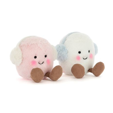 Jellycat Amuseables Toastie Pink and White Marshmallows Jellycat Amuseables Toastie Pink and White Marshmallows