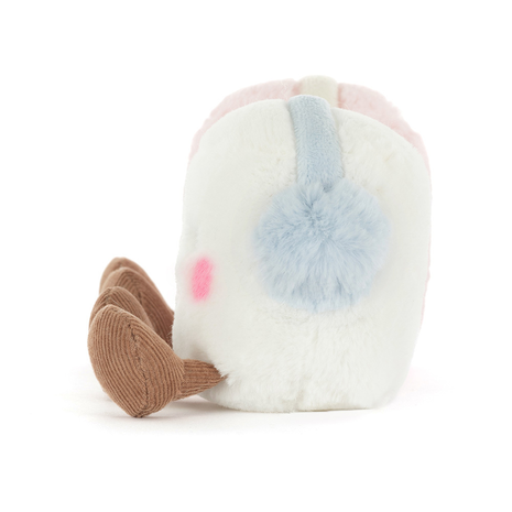 Jellycat Amuseables Toastie Pink and White Marshmallows Jellycat Amuseables Toastie Pink and White Marshmallows