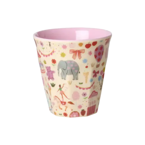 Rice Melamine Beker - Small - Fun Fair Pink Rice Melamine Beker - Small - Fun Fair Pink