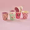 Rice Melamine Beker - Small - Jungle Pink - 6-Pack