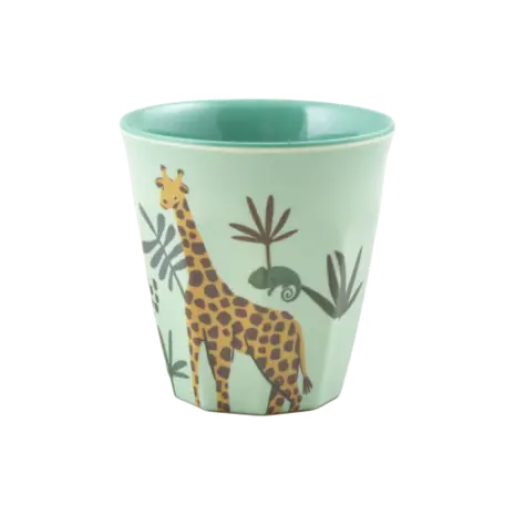 Rice Melamine Beker - Small - Jungle Animal Blue
