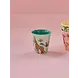 Rice Melamine Beker Jungle Animal Blue Small Rice Melamine Beker Jungle Animal Blue Small