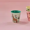 Rice Melamine Beker - Small - Jungle Animal Blue
